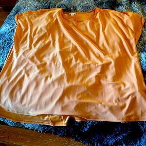 Orange blouse perfect for fall